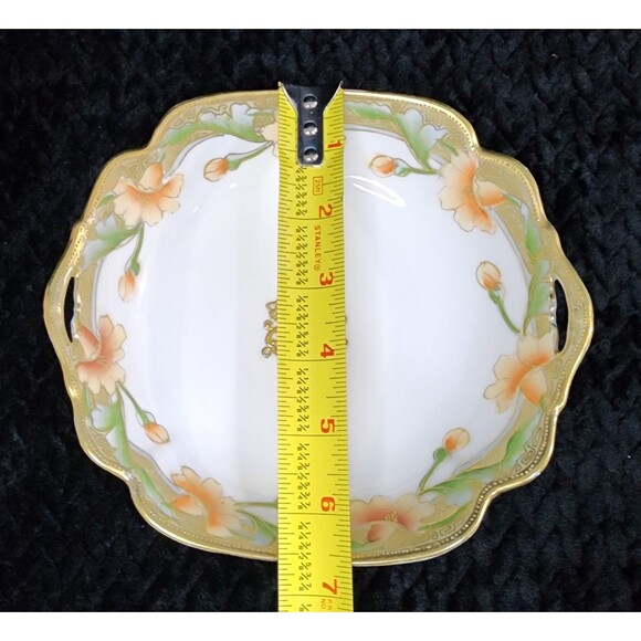 Nippon Art Nouveau Porcelain Bowl – Pre-War Green Mark - 1891 to 1921 - Moriage - Picture 9 of 11